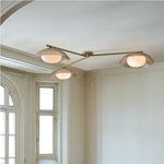 Load image into Gallery viewer, Elorina 3-Light Flush Mount Glass/Metal Ceiling Light - A Stylish Fixture for Modern Spaces

