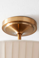 Afbeelding laden in galerijweergave, Elumina Silk Semi-Flush Mount - Moderne stoffen plafondlamp
