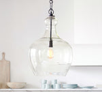 Load image into Gallery viewer, Lawson Glass Pendant Light - Recycled &amp; Milk Glass with Bronze Accent
