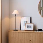 Load image into Gallery viewer, Diora Table &amp; Floor Lamps - Linen Shade Modern Linear Style Sophisticated Accent

