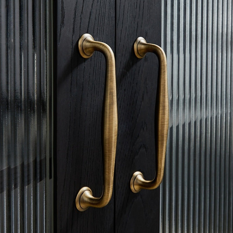 Orvin Solid Brass Cabinet Pull – Antique Brass Kitchen Handle