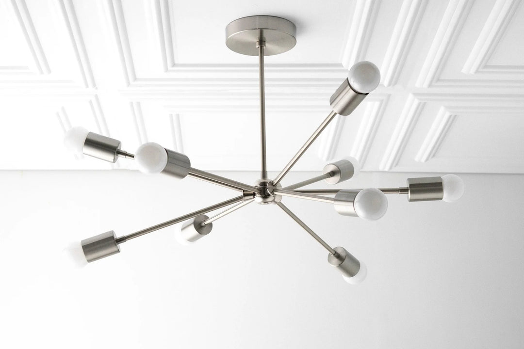Mobilux Line Modern Chandelier - Mid Century Ceiling Light Fixture