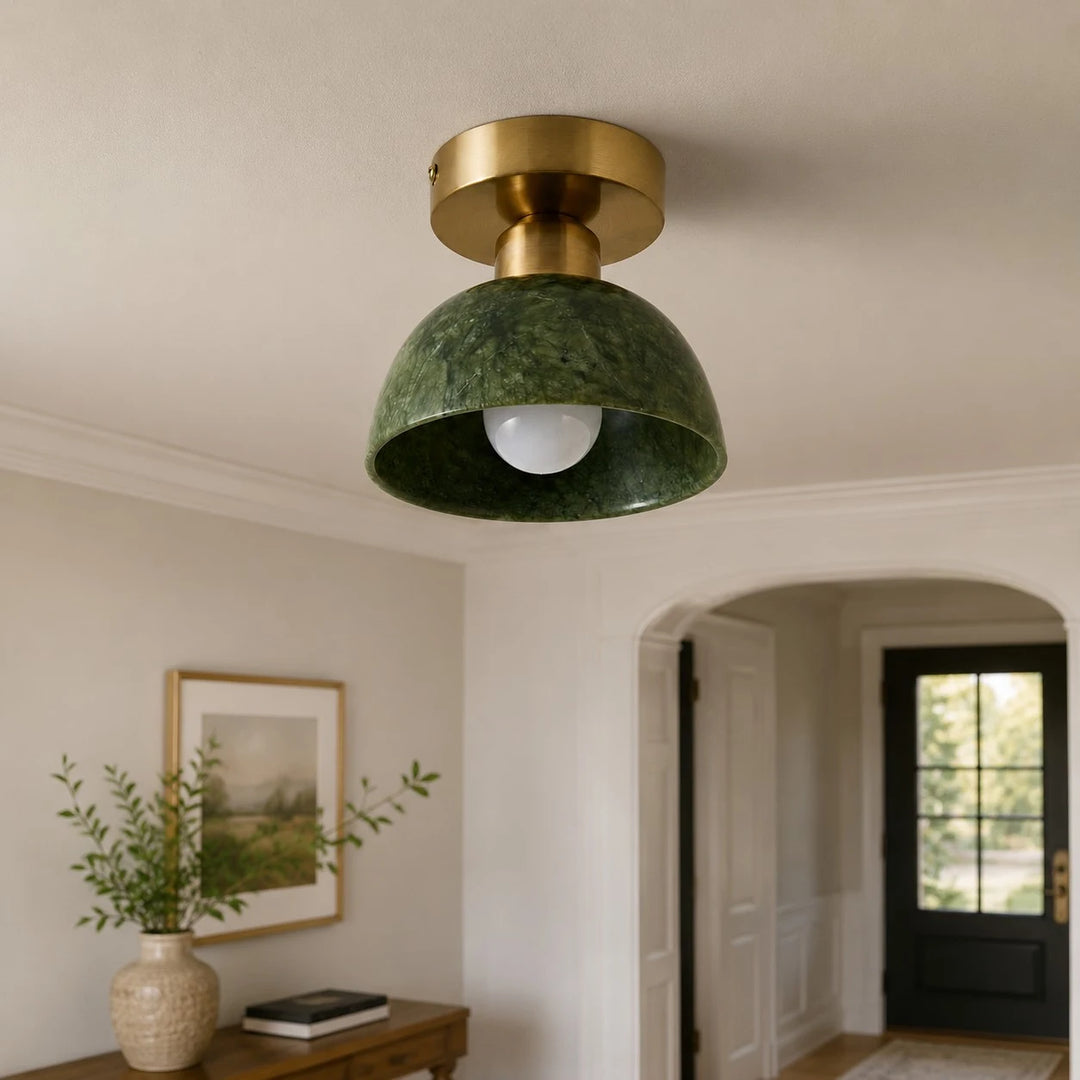 Installed single dome in hallway