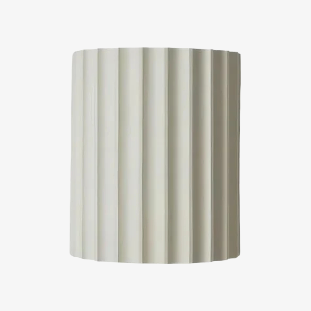 Ribellex Minimalistische Geribbelde Geplooide Wandlamp Sculpturale Wandlamp voor Slaapkamer Hal N59