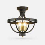 Cargar imagen en el visor de la Galería, Black semi flush product identity / SKU image