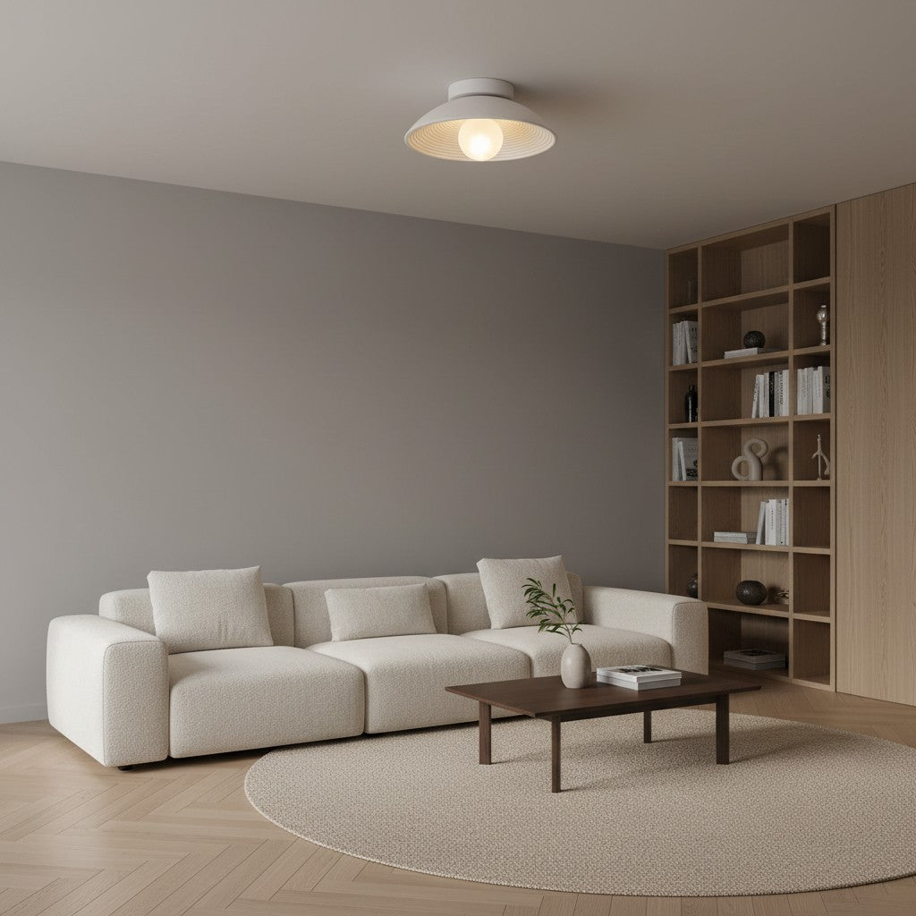 Ovalune Organisch Gestructureerde Plafondlamp Sculpturaal Ontwerp Opbouw - Moderne Stijl voor Woonkamer