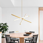 Load image into Gallery viewer, Voro Minimalist Chrome Light Rods - LED Semi-Flush Mount Ceiling Light
