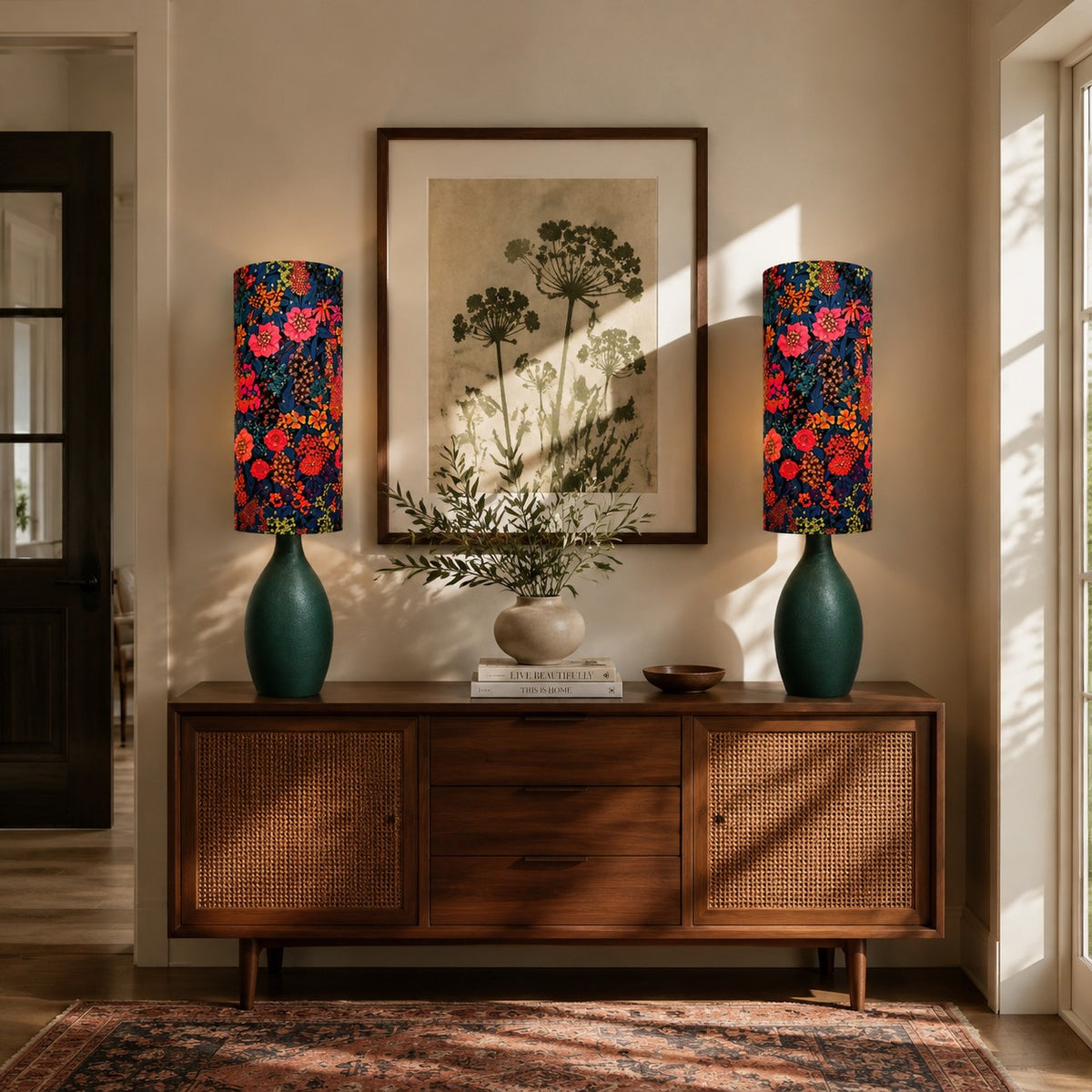 Floral Ceramic Table Lamp 8