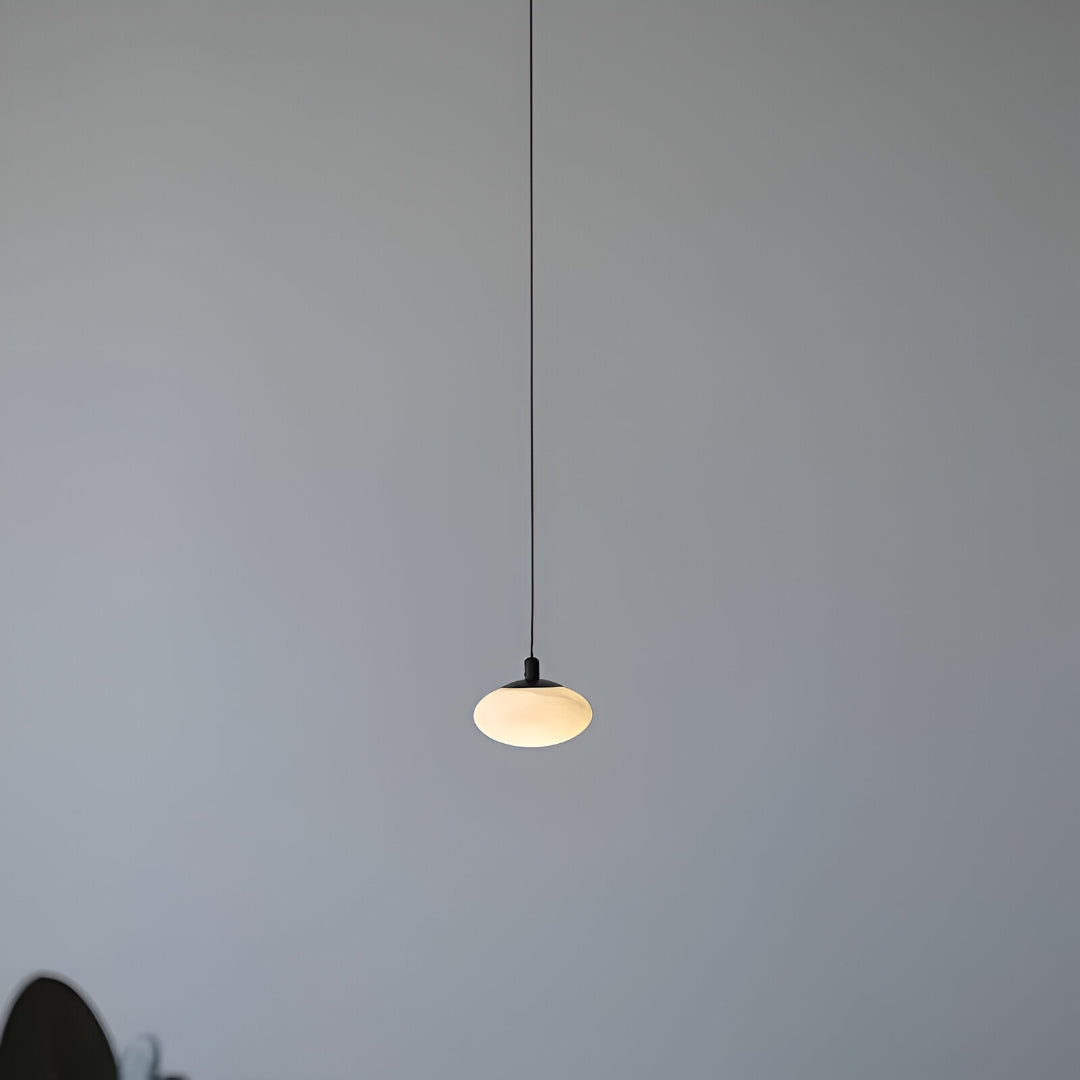 Alabaster Mini Marmor Pilz Pendelleuchte