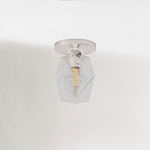Load image into Gallery viewer, Talvior Sculptural Flush Mount Ceiling Light – Faceted Glass for Modern Interiors
