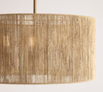 Load image into Gallery viewer, Dumora Antique Brass Drum Pendant Lamp - Farmhouse Style Lamp for Living Room
