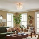 Load image into Gallery viewer, Lumvey Tiered Glass Flush Mount – Round Stacked Design for Modern Home