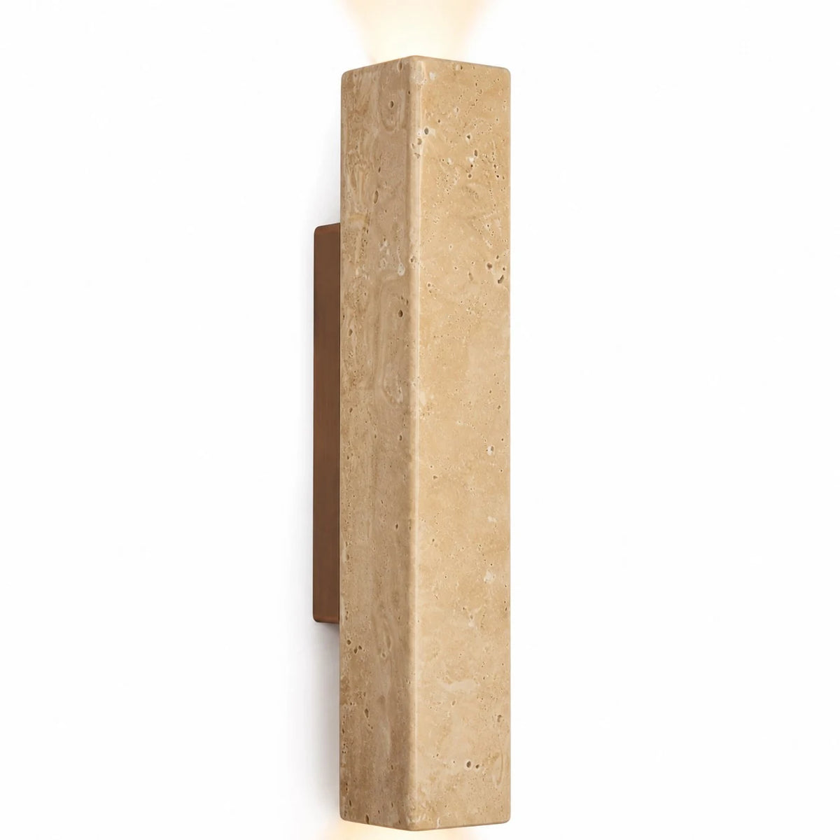 stone linear wall sconce scene