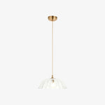 Load image into Gallery viewer, Floriaxis Floral Glass Pendant Light — Floral Glass Shade with Braided Cable for Kitchen or Dining