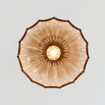Cargar imagen en el visor de la Galería, Ribbed Glass Semi Flush Mount Ceiling Light
