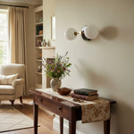 Load image into Gallery viewer, Glorica Glass Curved Arm Modern Wall Lamp for Bathroom &amp; Hallways
