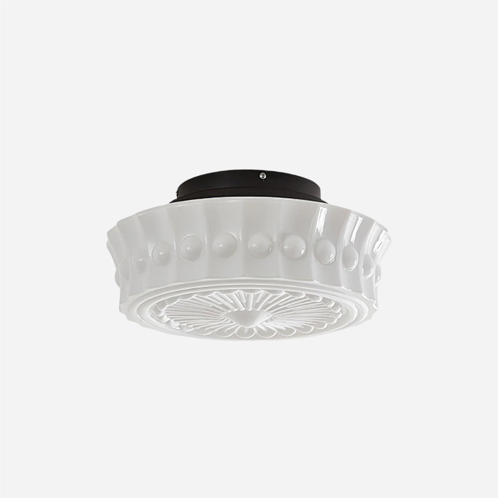Rigidus Curved Ceiling Light - Minimalist Glass for Living Rooms and Hallways