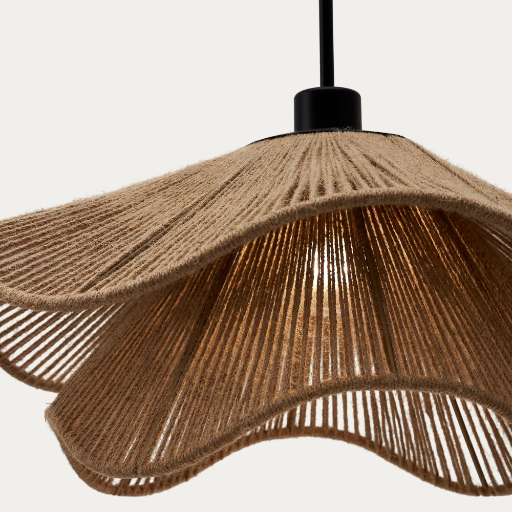 Boho naturalna lampa wisząca z juty Cape Points
