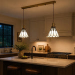 Charger l'image dans la visionneuse de la galerie, Double fluted pendants in a warm kitchen