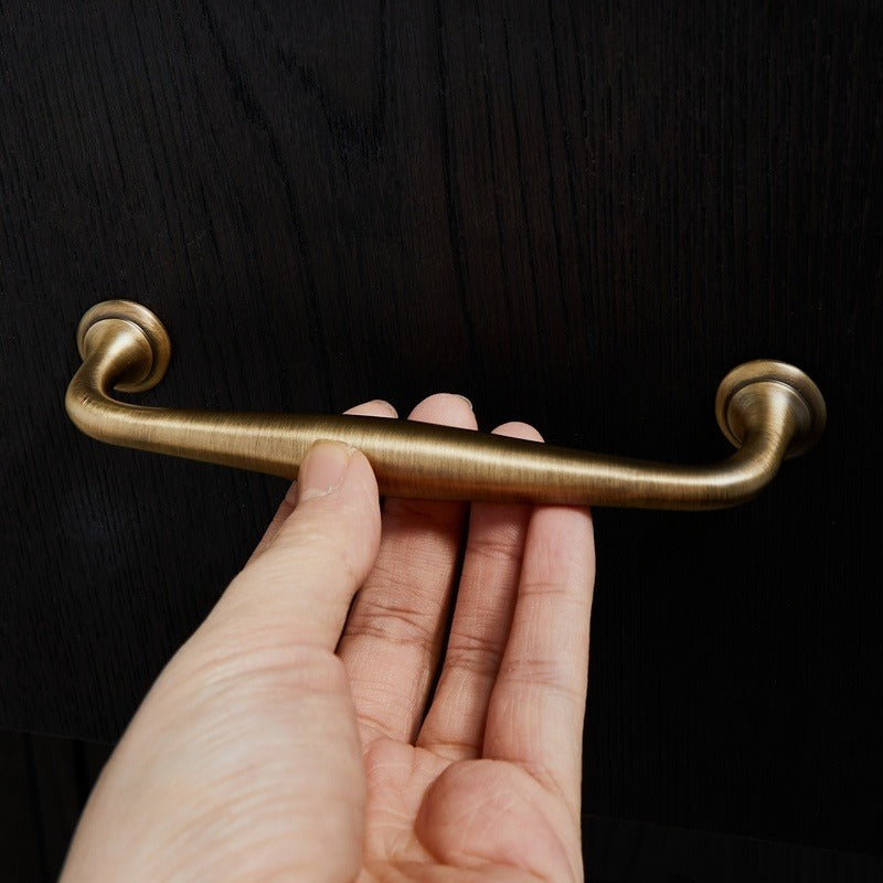 Orvin Solid Brass Cabinet Pull – Antique Brass Kitchen Handle