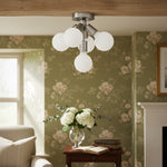 Load image into Gallery viewer, Glorica Glass Flush Mount Light - Globe Ceiling Fixture Modern
