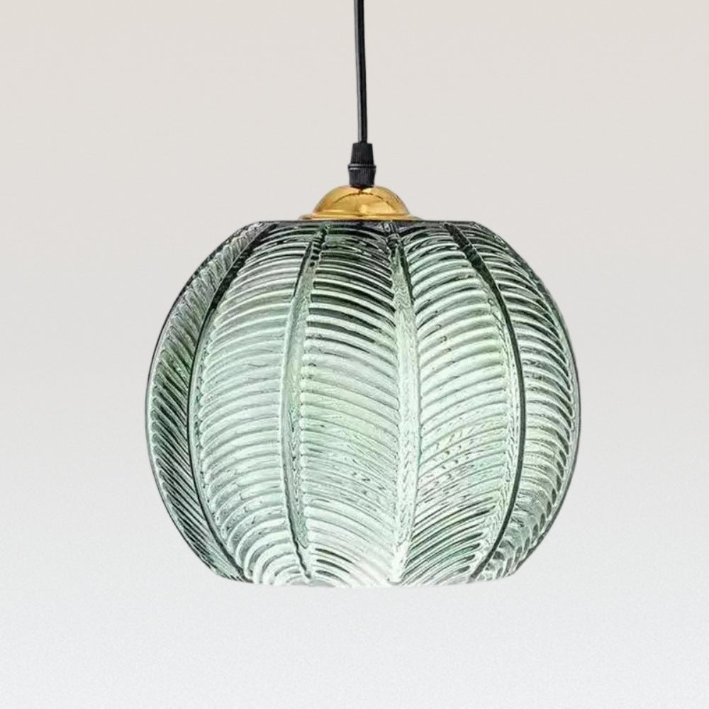 Aria Moderne Ribbelglas Bol Hanglamp