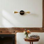 Load image into Gallery viewer, Mobilux Dual-Light Linear Mid-Century Vanity Wall Light for Bathroom &amp; Mirror
