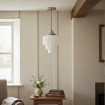 Afbeelding laden in galerijweergave, Geotower glazen hanglamp - elegante woningverlichting
