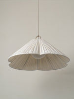 Load image into Gallery viewer, Nordlys Linen Fabric Oversized Scalloped Pendant Light for Living Room &amp; Dining Area
