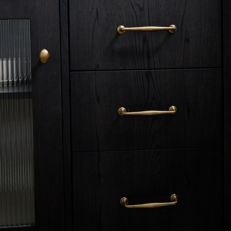 Orvin Solid Brass Cabinet Pull – Antique Brass Kitchen Handle