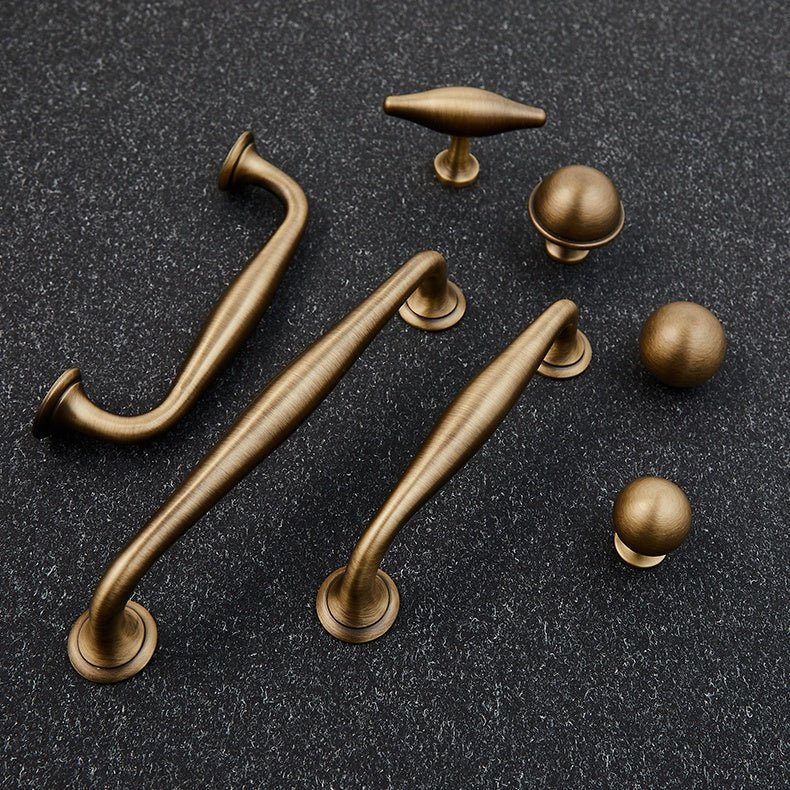 Orvin Solid Brass Cabinet Pull – Antique Brass Kitchen Handle