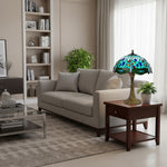 Afbeelding laden in galerijweergave, TF Dragonfly Tafellamp – Vintage Glas-in-Lood voor Woonkamer &amp; Slaapkamer