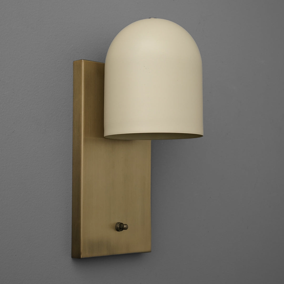 Metio Dome Shade Modern Wall Sconce for Bedroom & Living Room