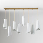 Load image into Gallery viewer, Orovia Ceramic Shade Chandelier – Iron Pendant Adjustable Height Design
