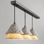 Cargar imagen en el visor de la Galería, Grey Stone Pendant Light with Paper Diffuser