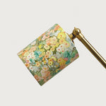 Afbeelding laden in galerijweergave, Hollyhock Floral fabric shade close-up