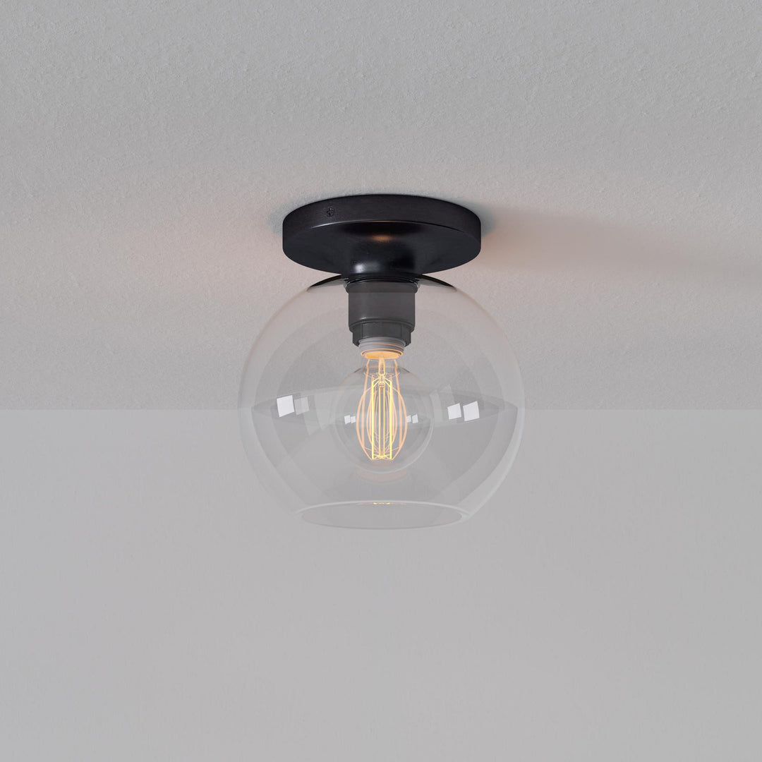 Selvion Modern Globe Pendant Light - Damp-Rated Bathroom Lighting - Luxe Glass Shade