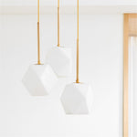 Load image into Gallery viewer, Talvior Sculptural Lighting - 3-Light Faceted Chandelier in Versatile Finishes | Explore Collection
