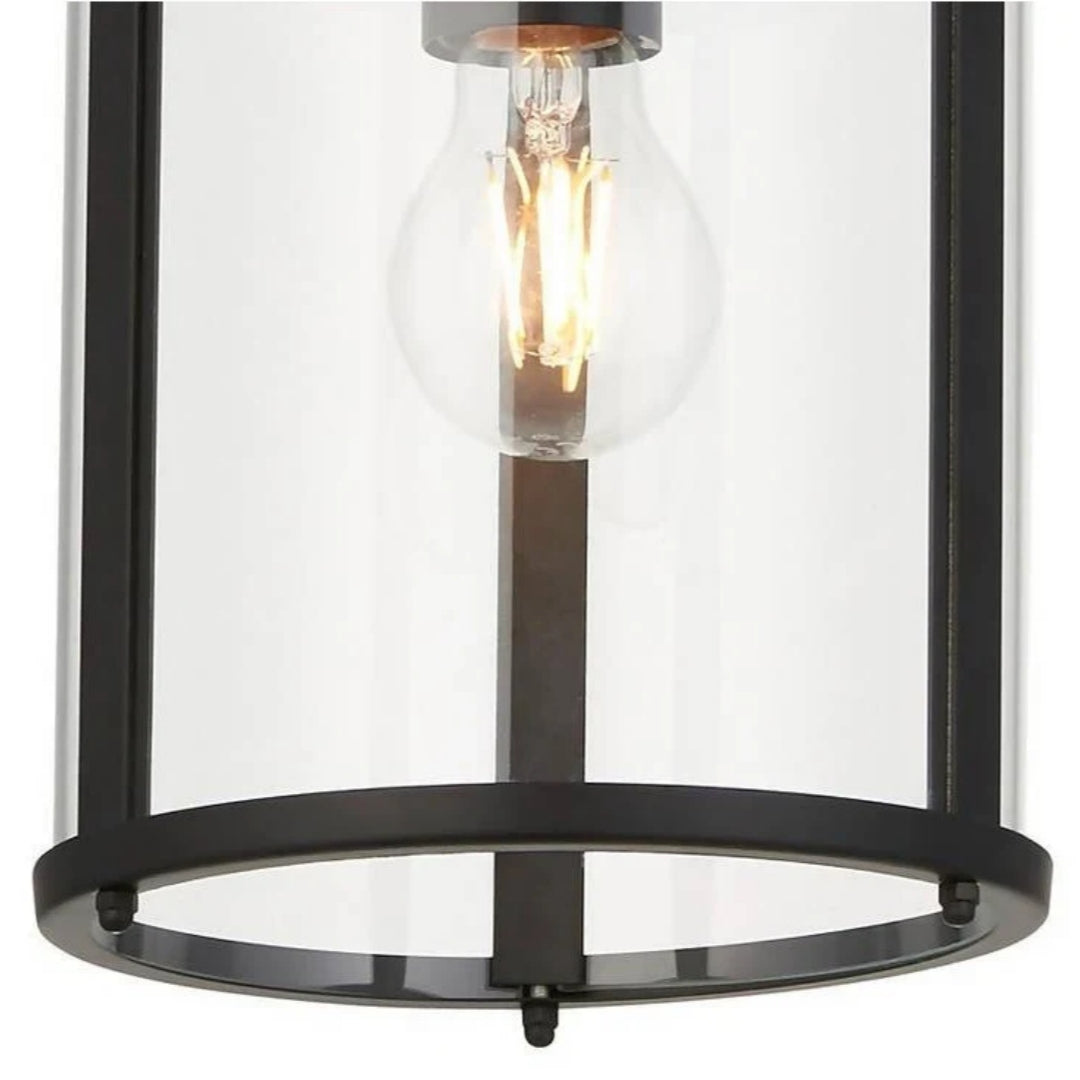 Aveline Clear Glass Metal Pendant Lamp