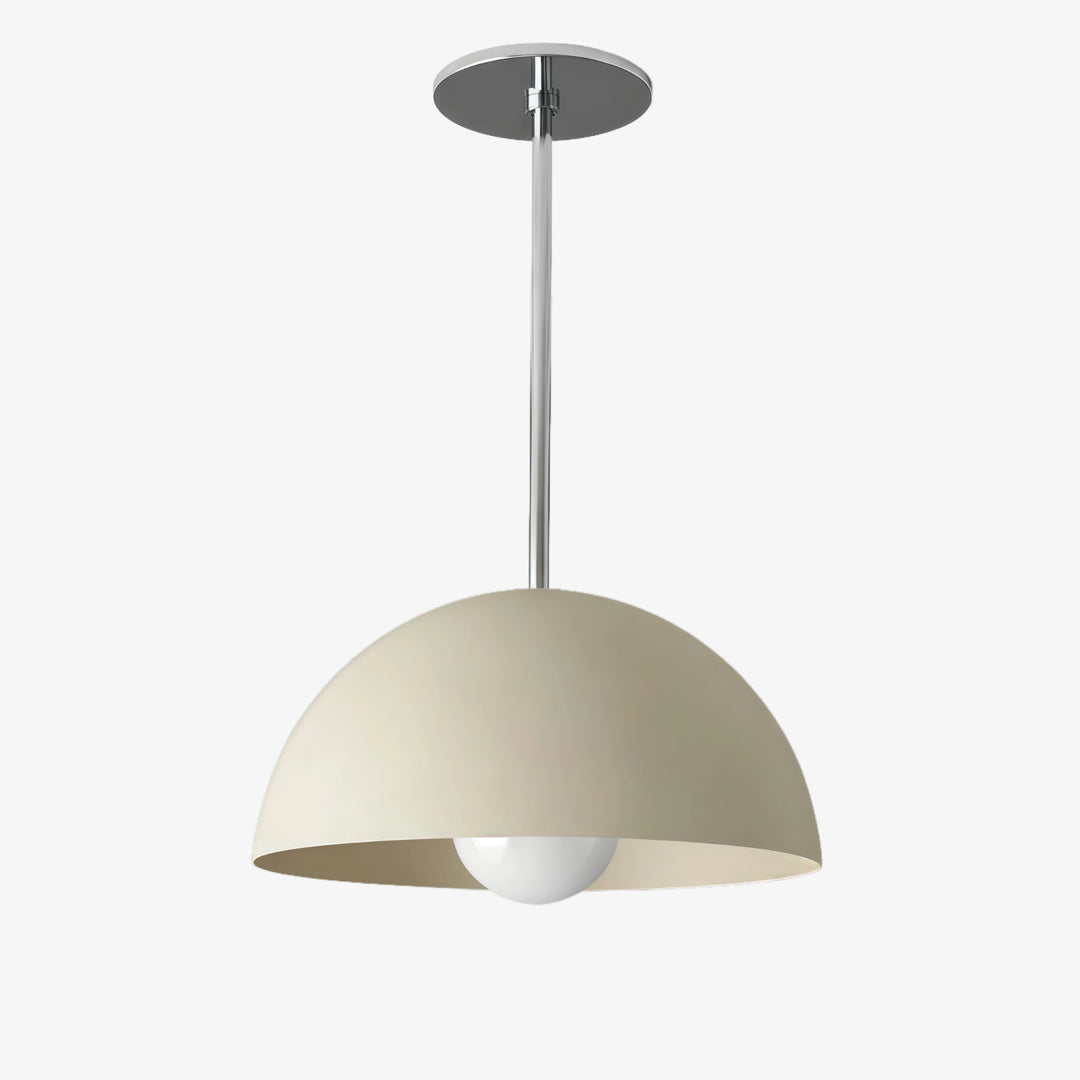 Metio Dome Pendant – Modern Metal Dome Lamp for Living Room & Bedroom