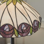 Load image into Gallery viewer, TF Hutchinson Art-Glass Tiffany Style Table Lamp – Handcrafted Design for Home and Office