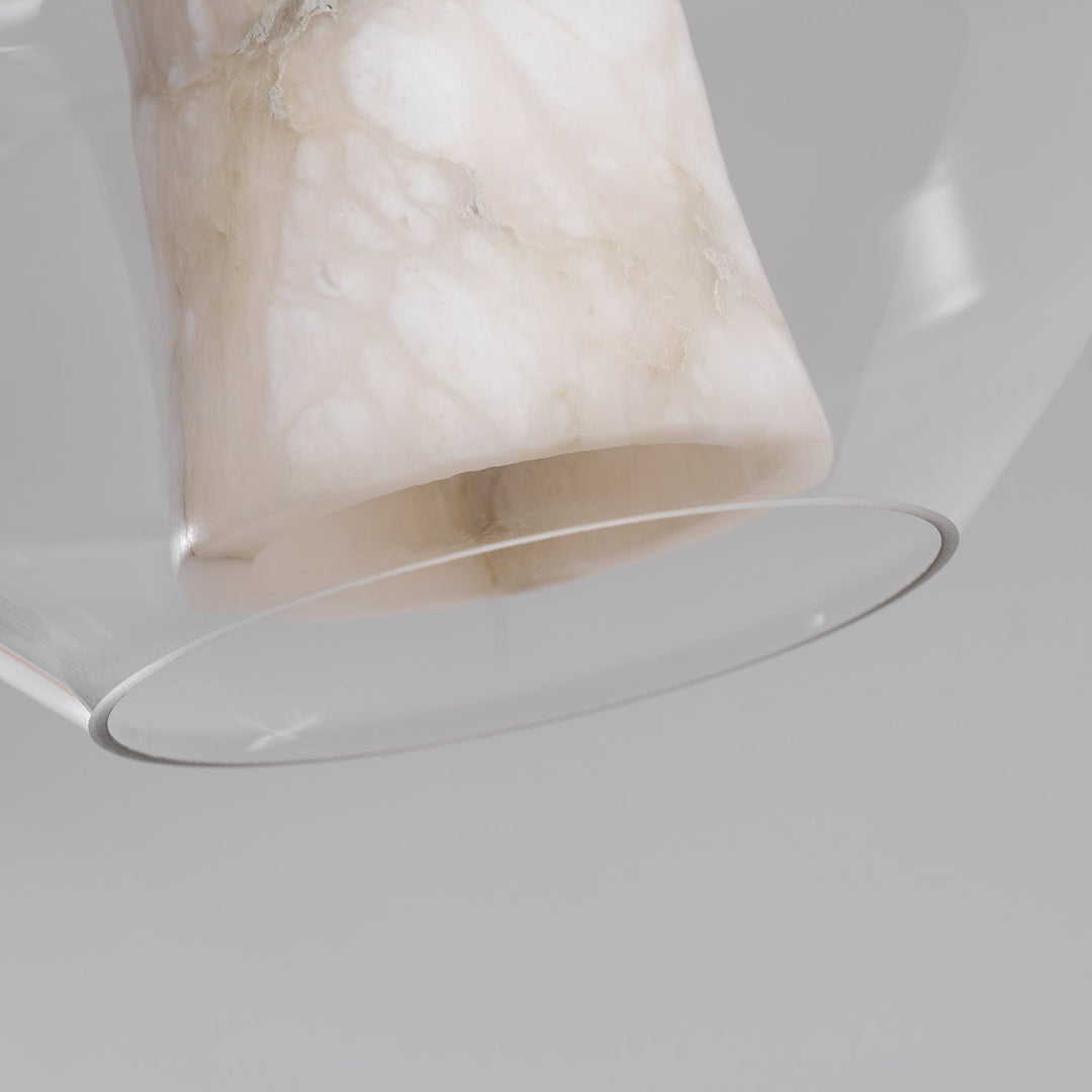 Glas Alabaster-Pendelleuchte