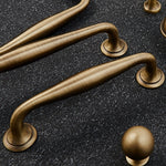 Load image into Gallery viewer, Orvin Solid Brass Cabinet Pull – Antique Brass Kitchen Handle
