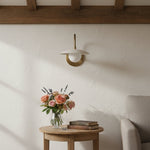 Load image into Gallery viewer, Curva Frosted Glass Globe Wall Sconce for Hallway &amp; Entryway
