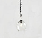 Load image into Gallery viewer, Lawson Glass Pendant Light - Recycled &amp; Milk Glass with Bronze Accent
