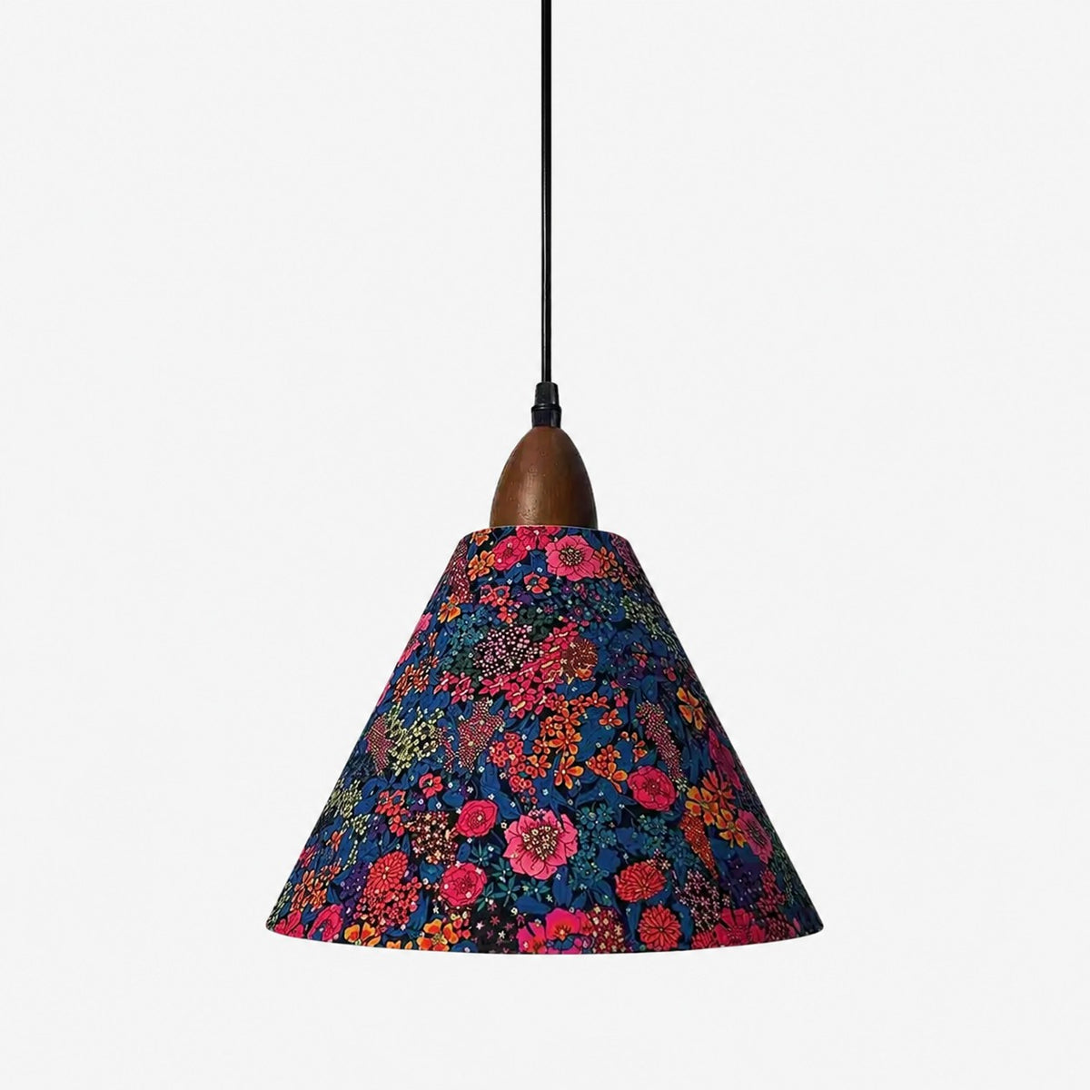 Liberty-Style Floral Fabric Pendant Light