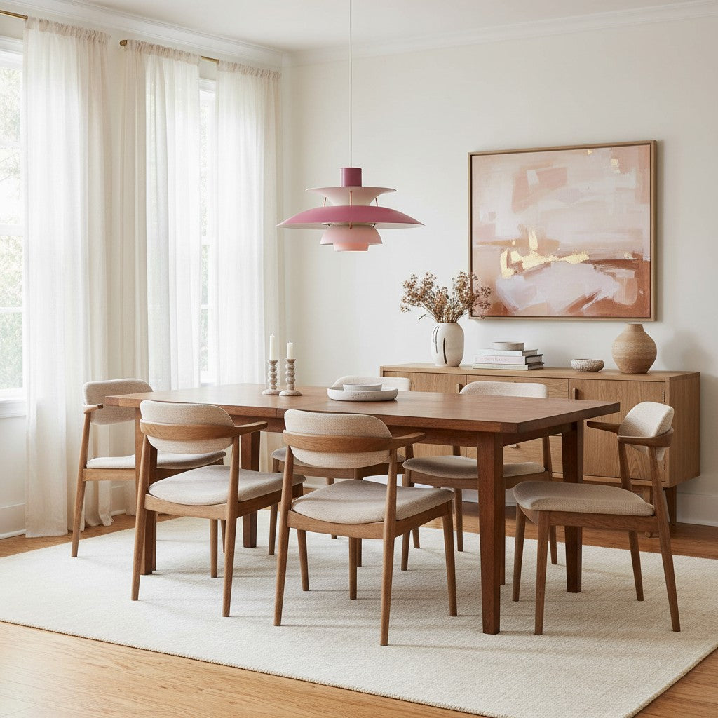 Layora Moderne Scandinavische Hanglamp – Meerkleurig Aluminium Design voor Eet- en Woonkamer N38