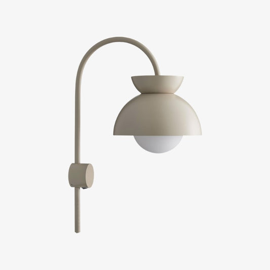 Lámpara de Pared Aurelia con Diseño de Cúpula en Niveles en Metal Moderno para Dormitorio o Pasillo