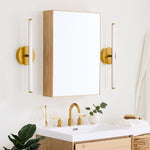 Load image into Gallery viewer, Voro Modern LED Wall Sconce - Metal Bathroom &amp; Hallway Lighting Fixture
