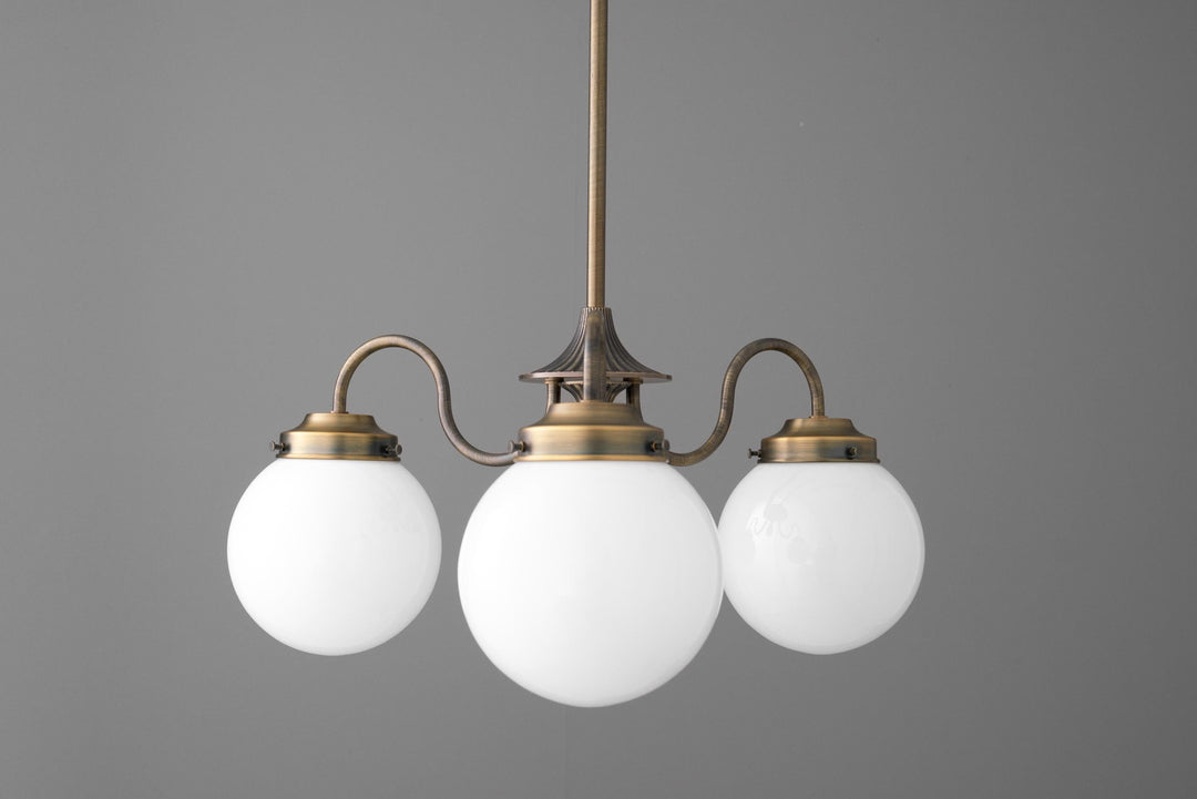 Glorica Glass Linear Modern Chandelier for Dining Room & Living Room